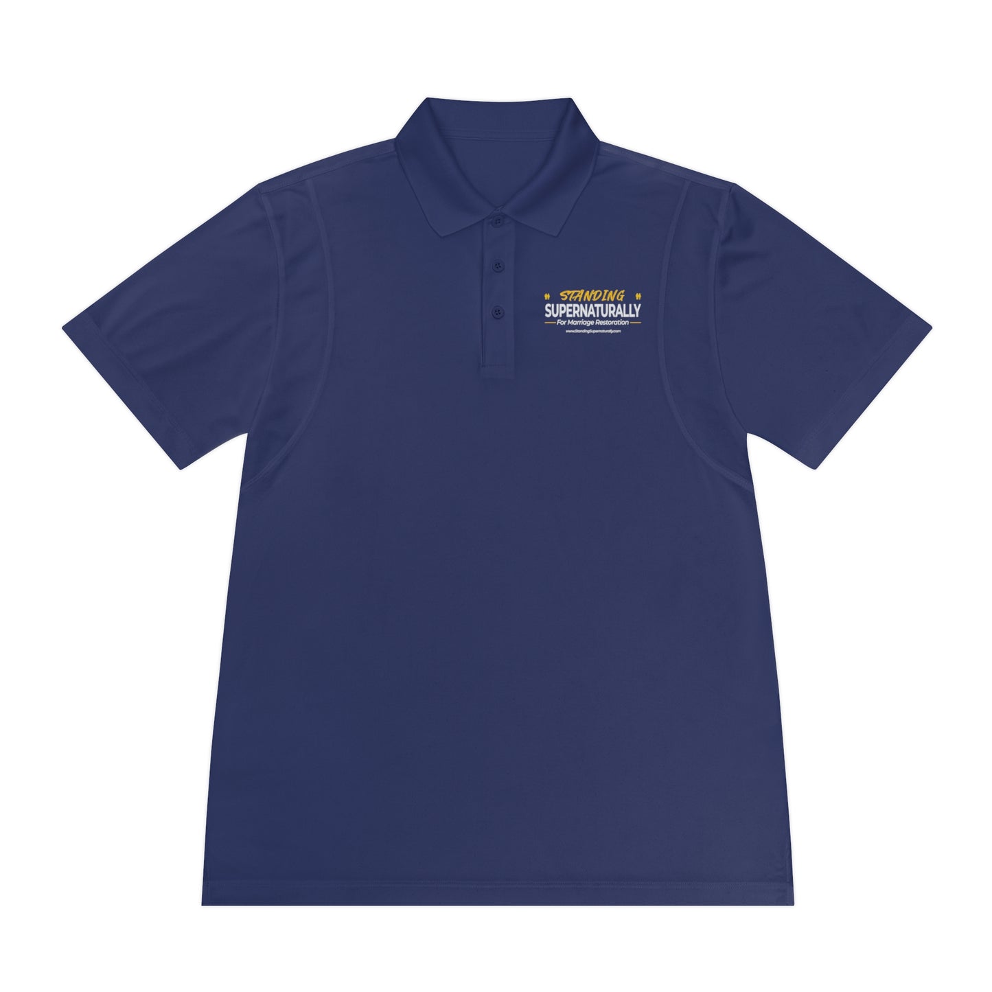 Standing Supernaturally Polo Shirt (Black & Navy)