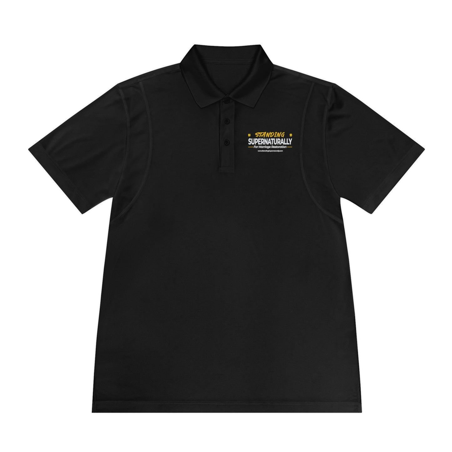 Standing Supernaturally Polo Shirt (Black & Navy)