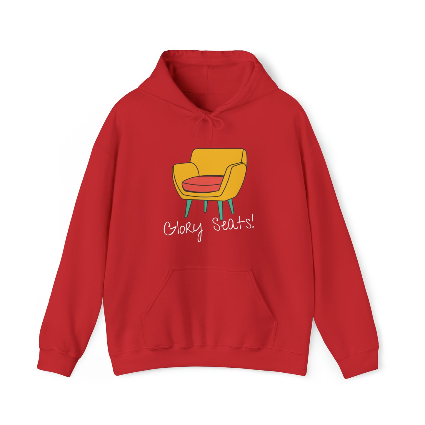 "Glory Seats!" Hoodie (Red, Black, & Charcoal Available)