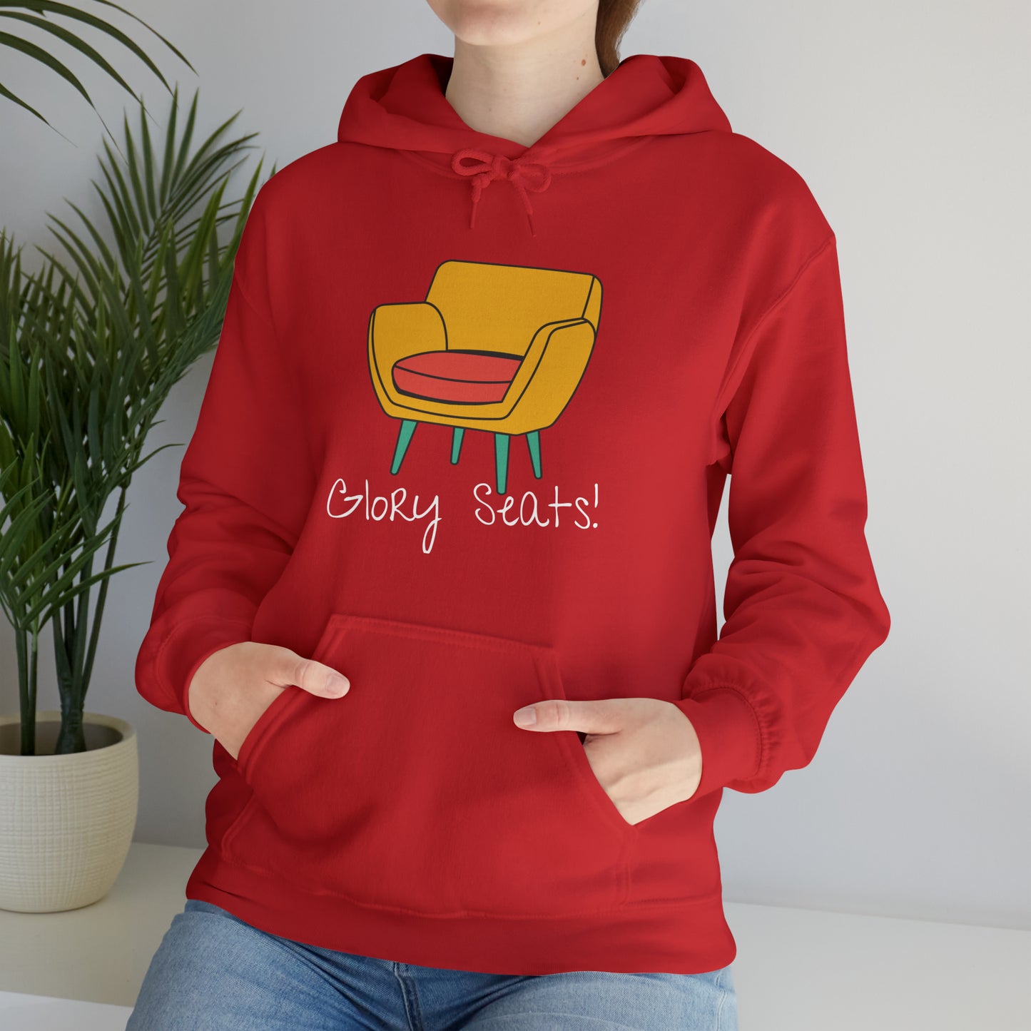 "Glory Seats!" Hoodie (Red, Black, & Charcoal Available)