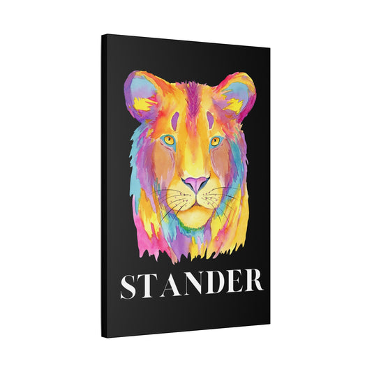 "Lion Stander" Polyester Canvas