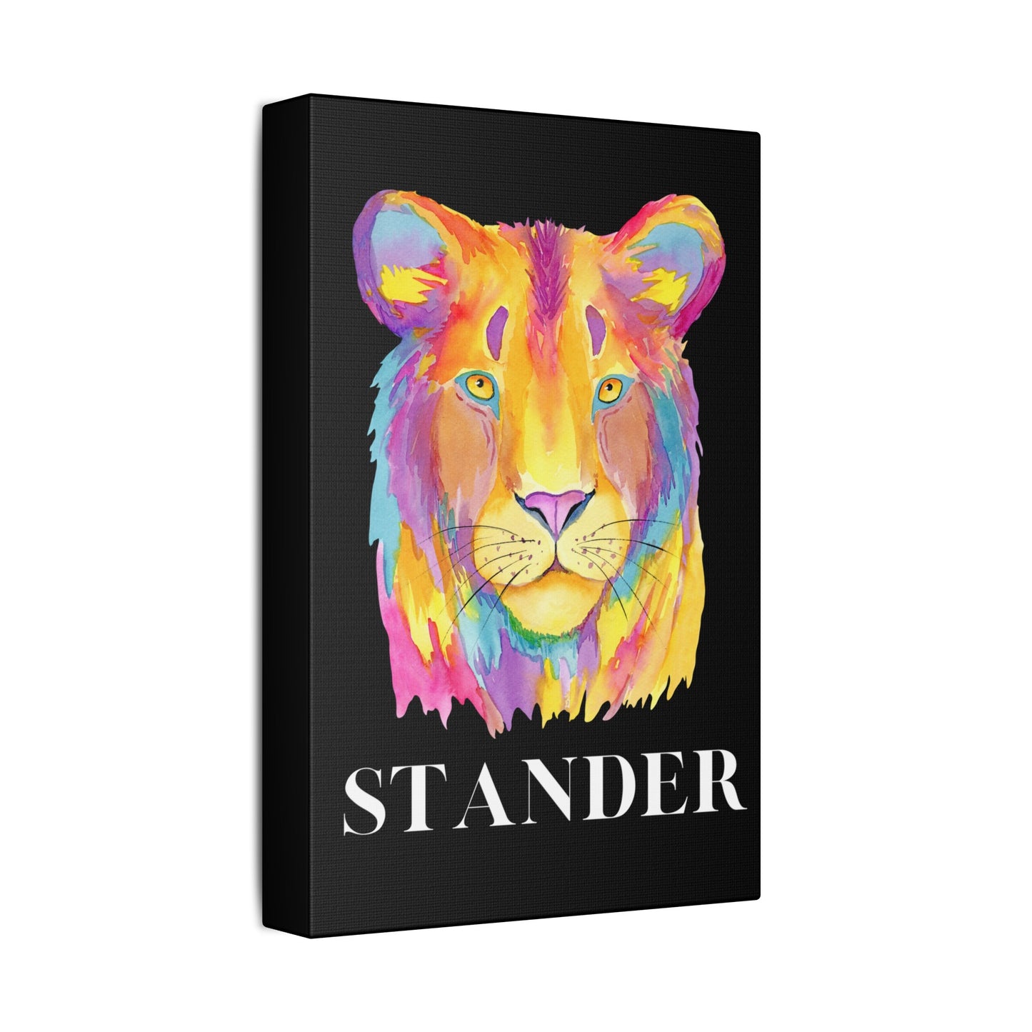 "Lion Stander" Polyester Canvas