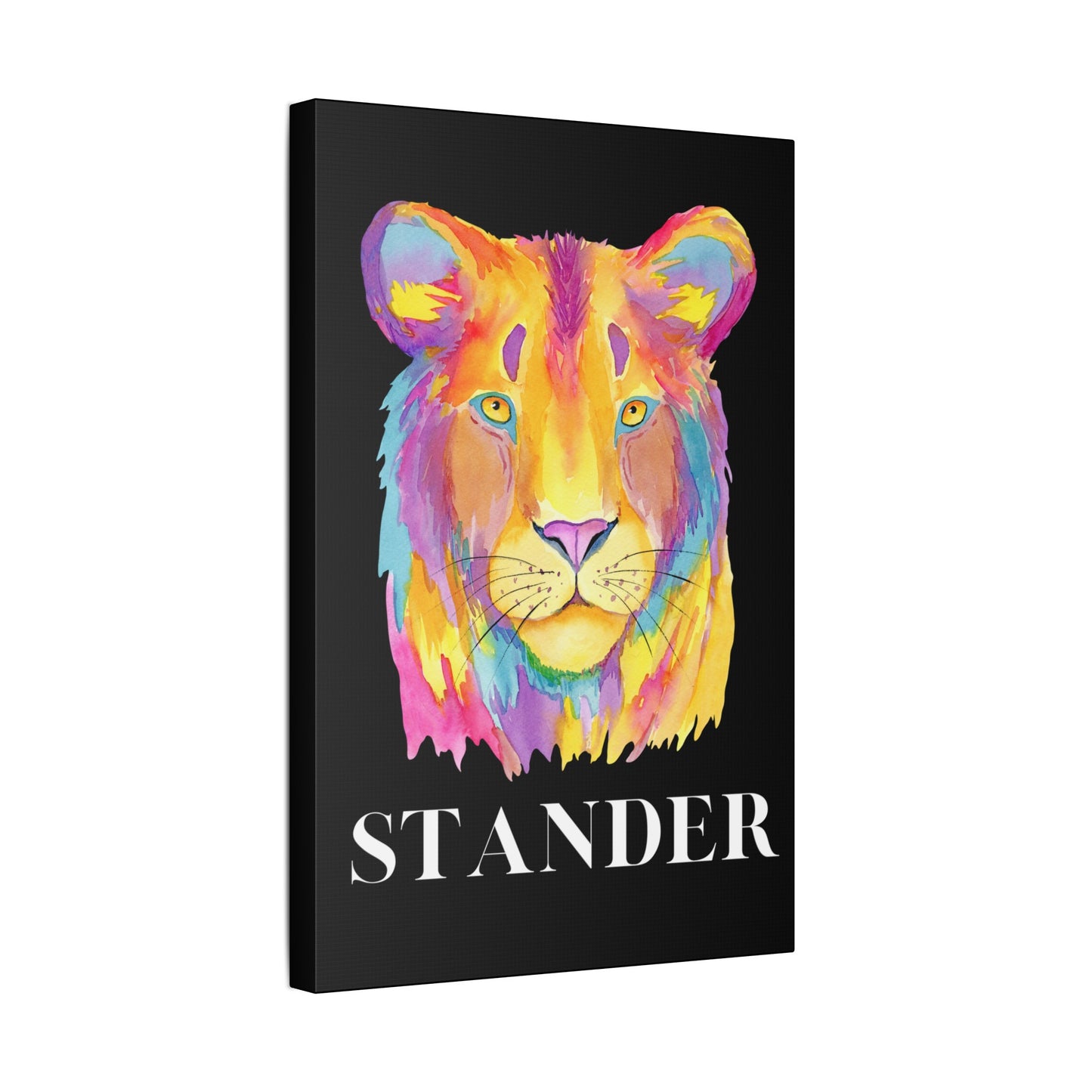 "Lion Stander" Polyester Canvas