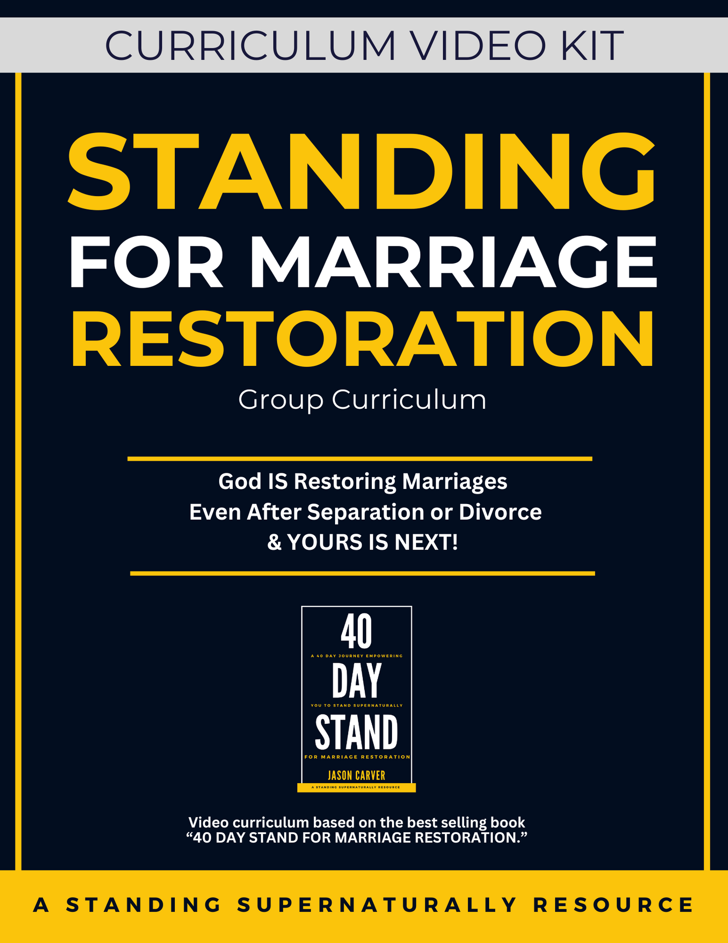 Standing For Marriage Restoration - Church Video Curriculum Kit