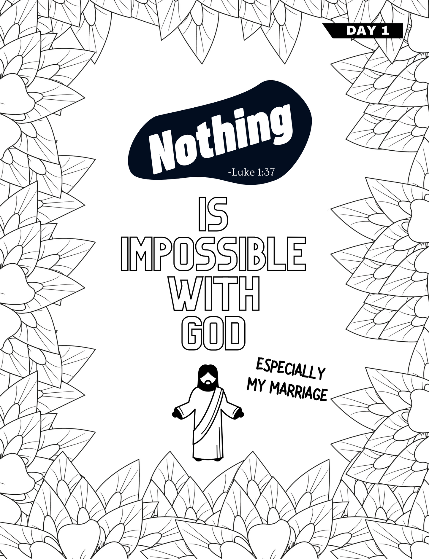 Coloring Your Stand For Marriage Restoration- Coloring Book
