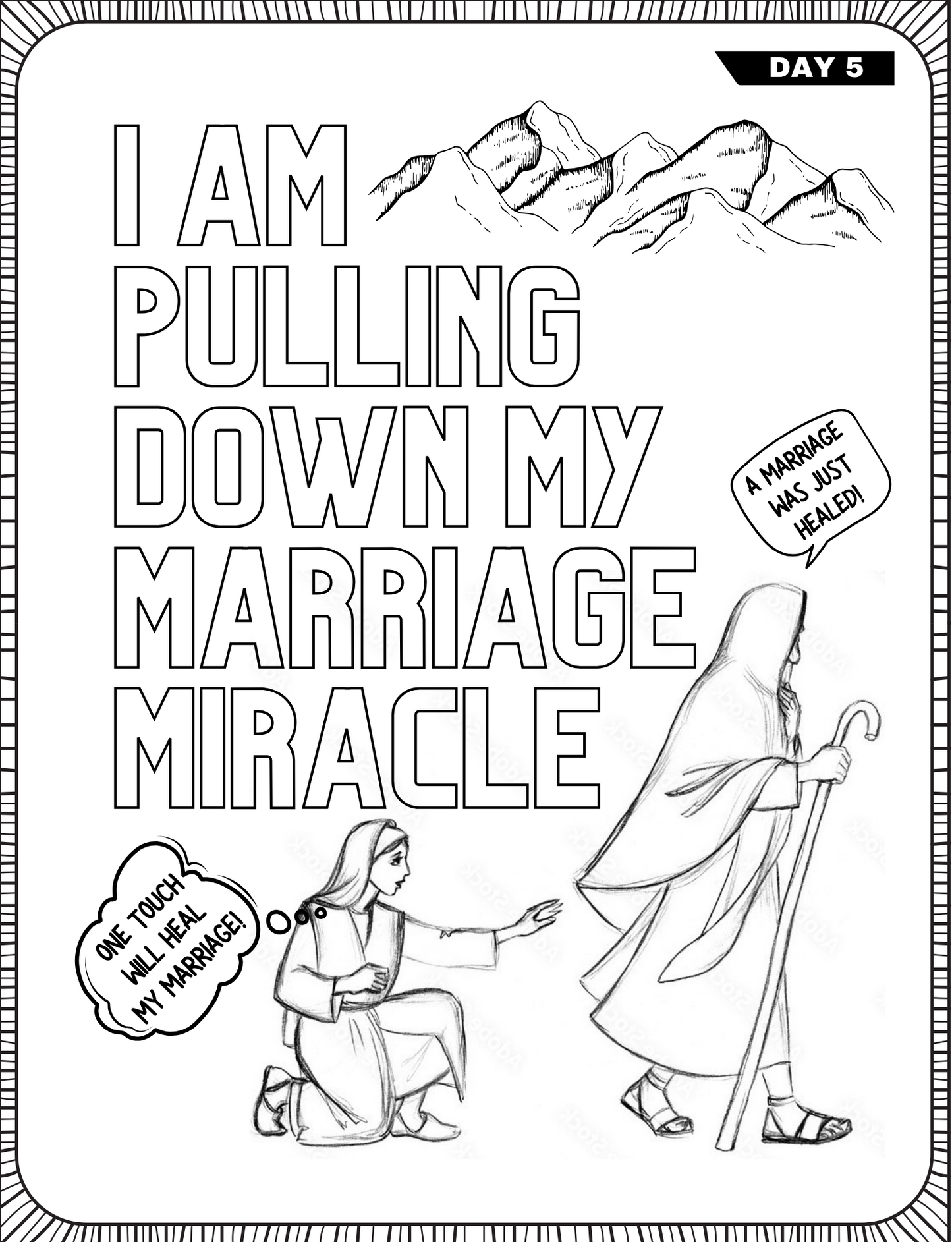 Coloring Your Stand For Marriage Restoration- Coloring Book