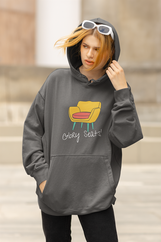 "Glory Seats!" Hoodie (Red, Black, & Charcoal Available)
