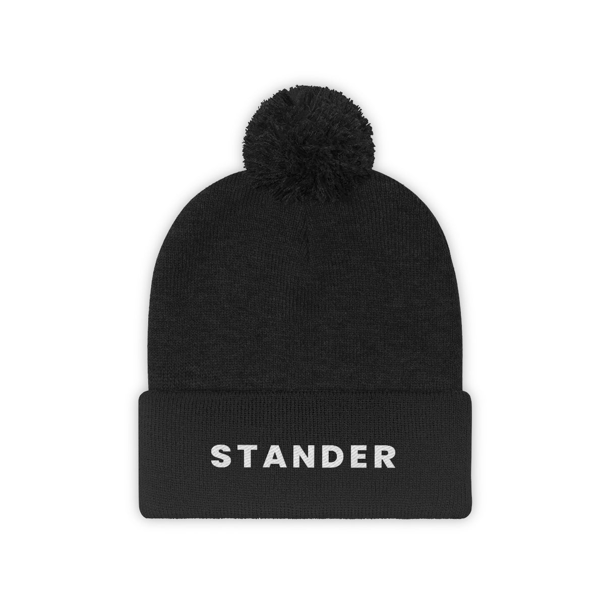 "Stander" Pom Pom Beanie (Pink, Black, & Black/Graphite Available)