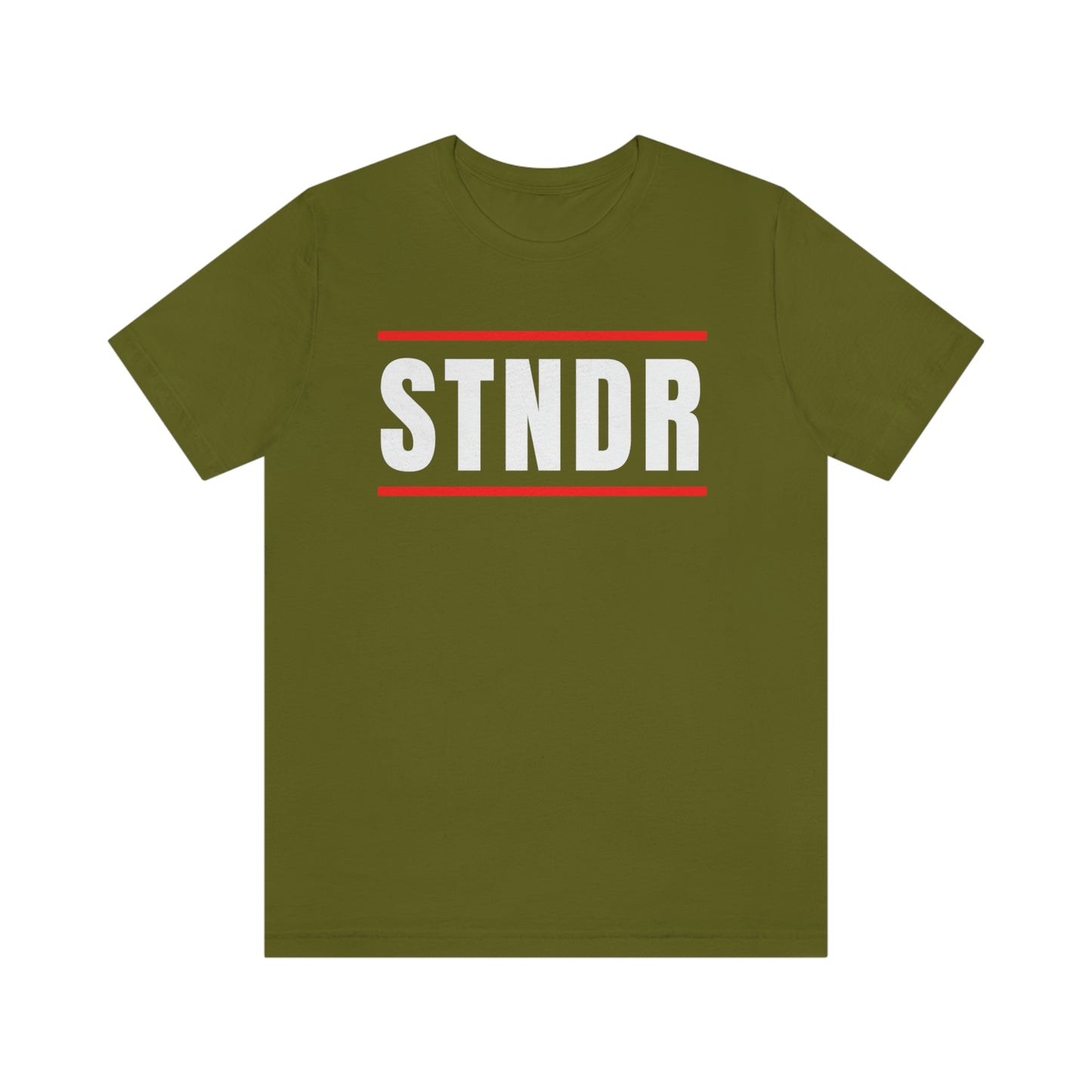 "STNDR" T-Shirt (White, Soft Cream, Olive & Heather Red Available)