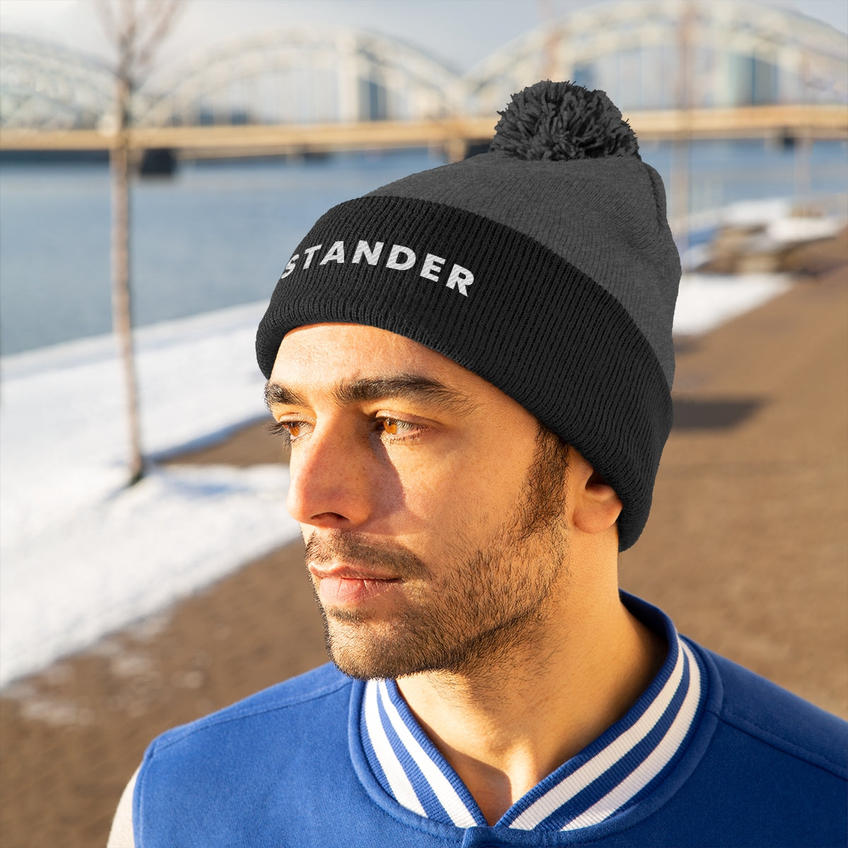 "Stander" Pom Pom Beanie (Pink, Black, & Black/Graphite Available)