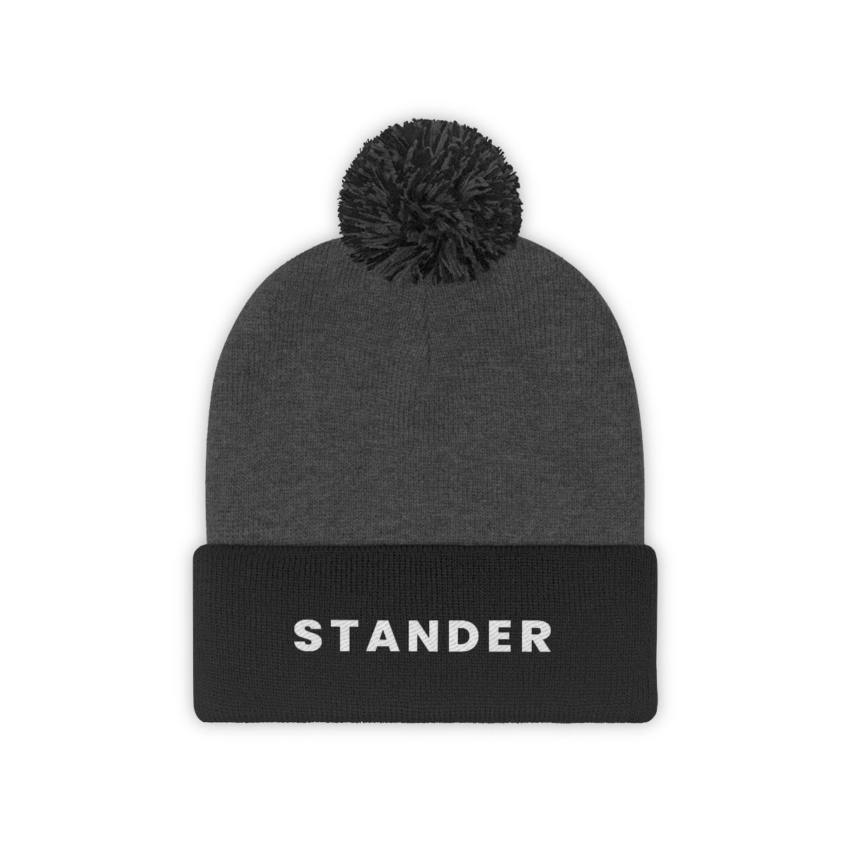 "Stander" Pom Pom Beanie (Pink, Black, & Black/Graphite Available)
