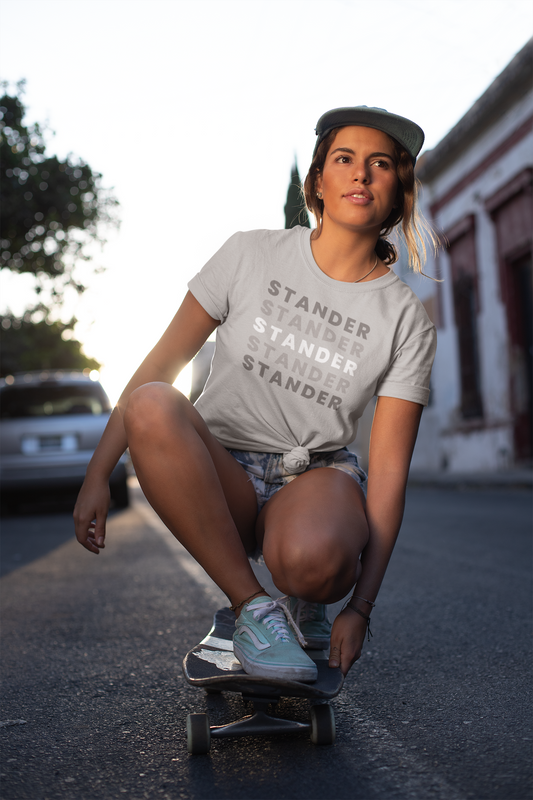 "Stander" T-Shirt (Ash, Black, Soft Cream, Asphalt, Pink & Heather Red Available)