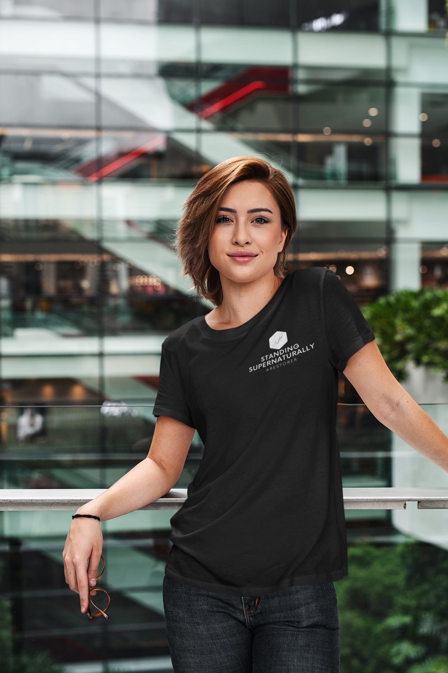 "Standing Supernaturally" T-Shirt (Black)