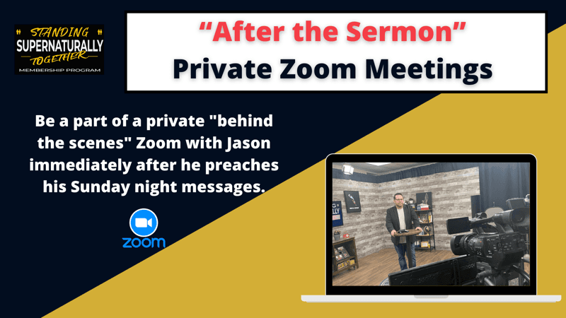 Surprise “After the Sermon” Zooms with Jason