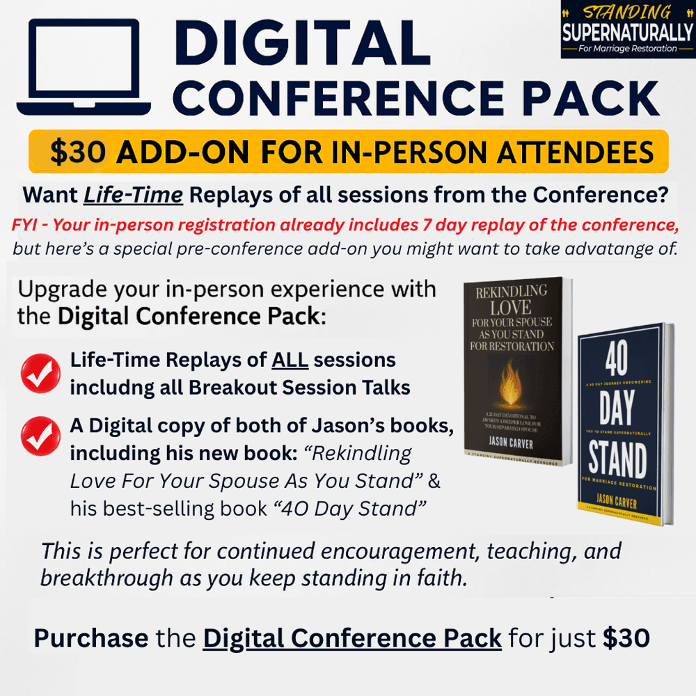 Standing For Marriage Conference 2025 - Digital Conference Pack