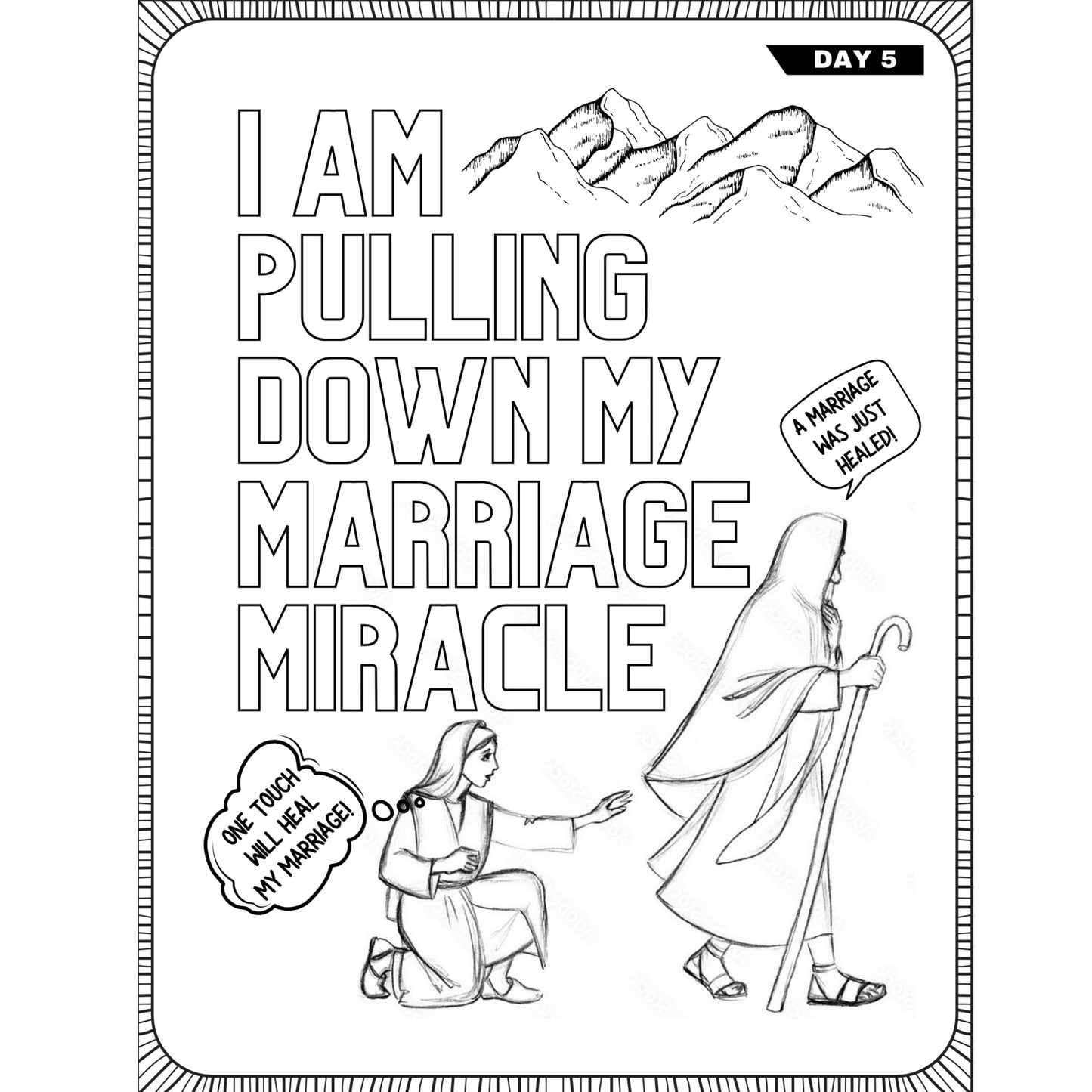 Coloring Your Stand For Marriage Restoration- Coloring Book
