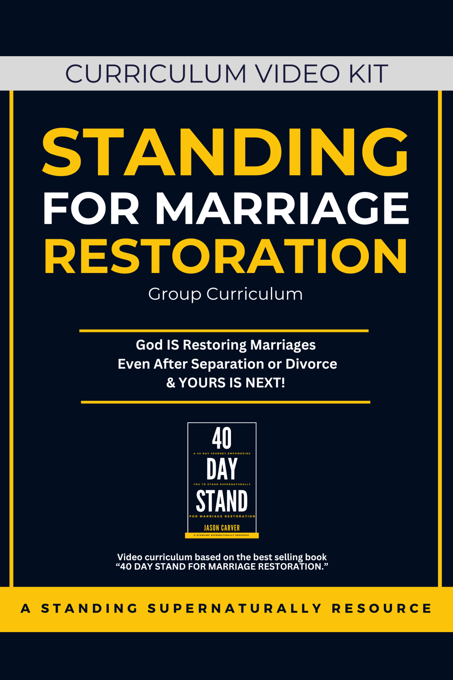 Standing For Marriage Restoration - Church Video Curriculum Kit