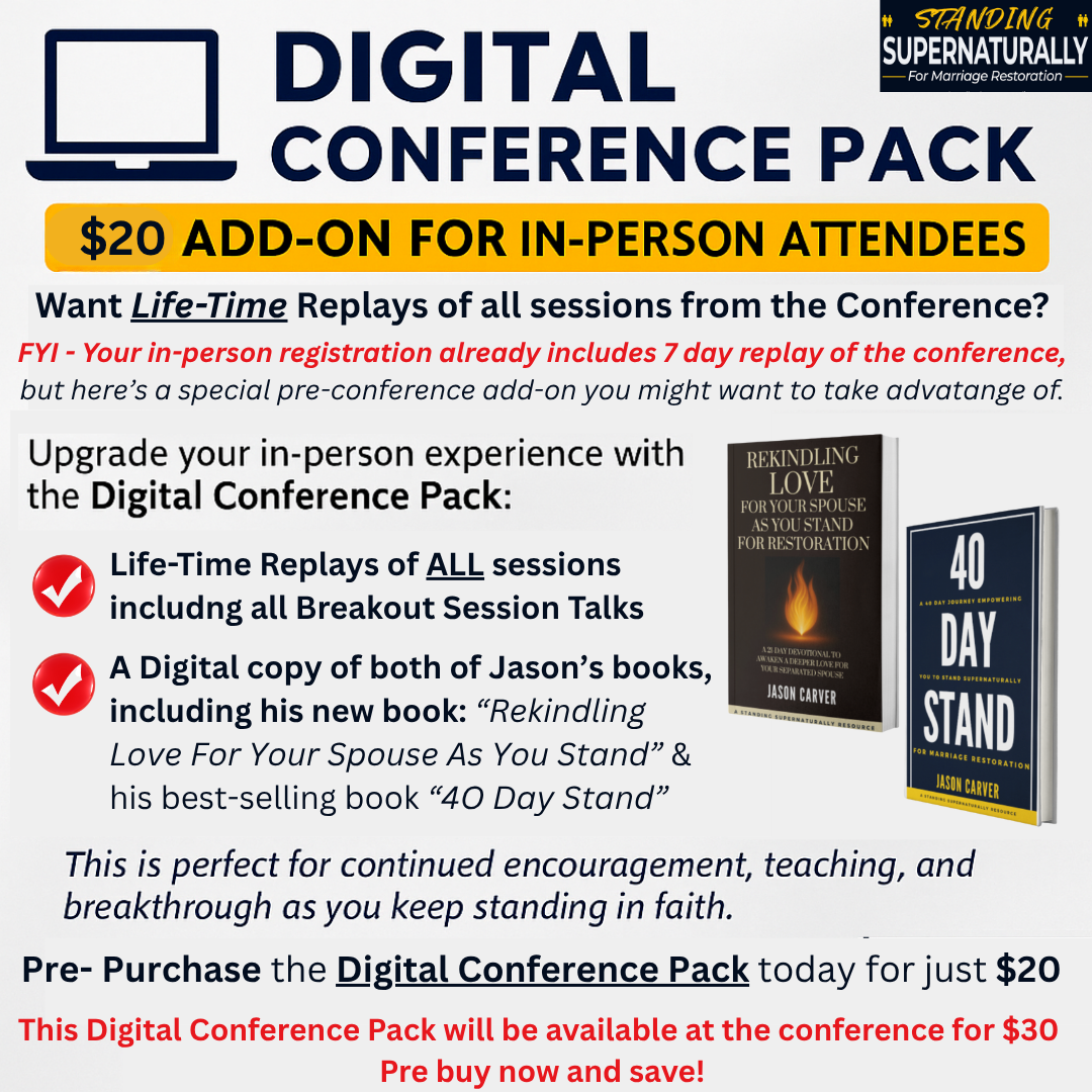 Standing For Marriage Conference 2025 - Digital Conference Pack