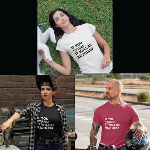 "If You Stand" T-Shirt (Black & Red Available)