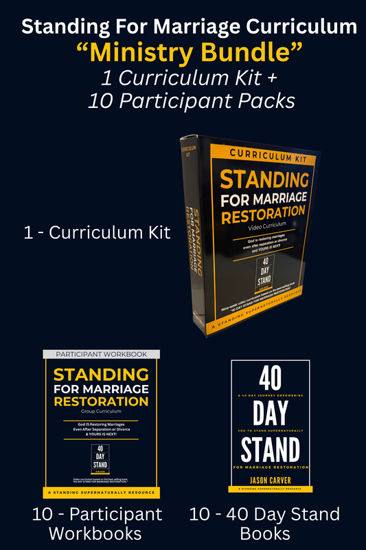 Standing For Marriage Restoration Small Group Curriculum - Ministry Bundle (Curriculum Kit + 10 Participant Packs)
