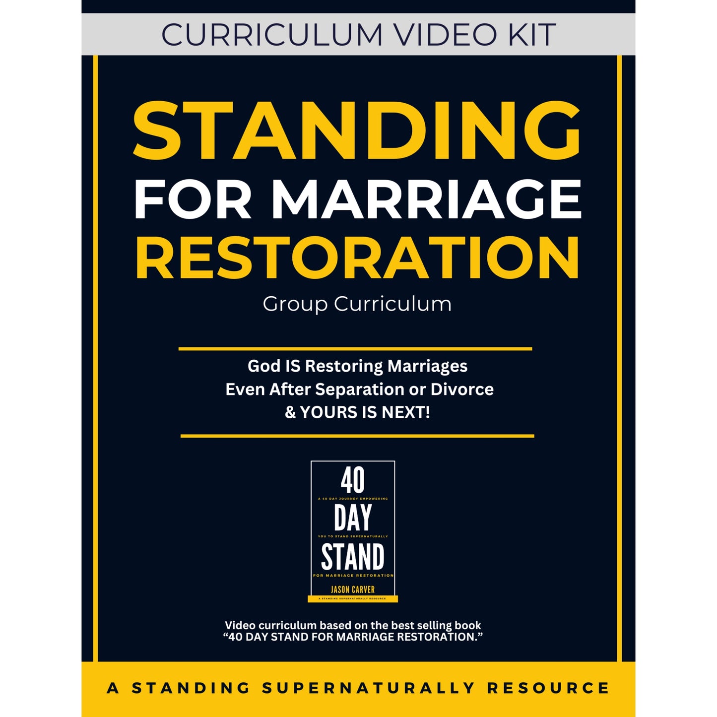 Standing For Marriage Restoration - Church Video Curriculum Kit