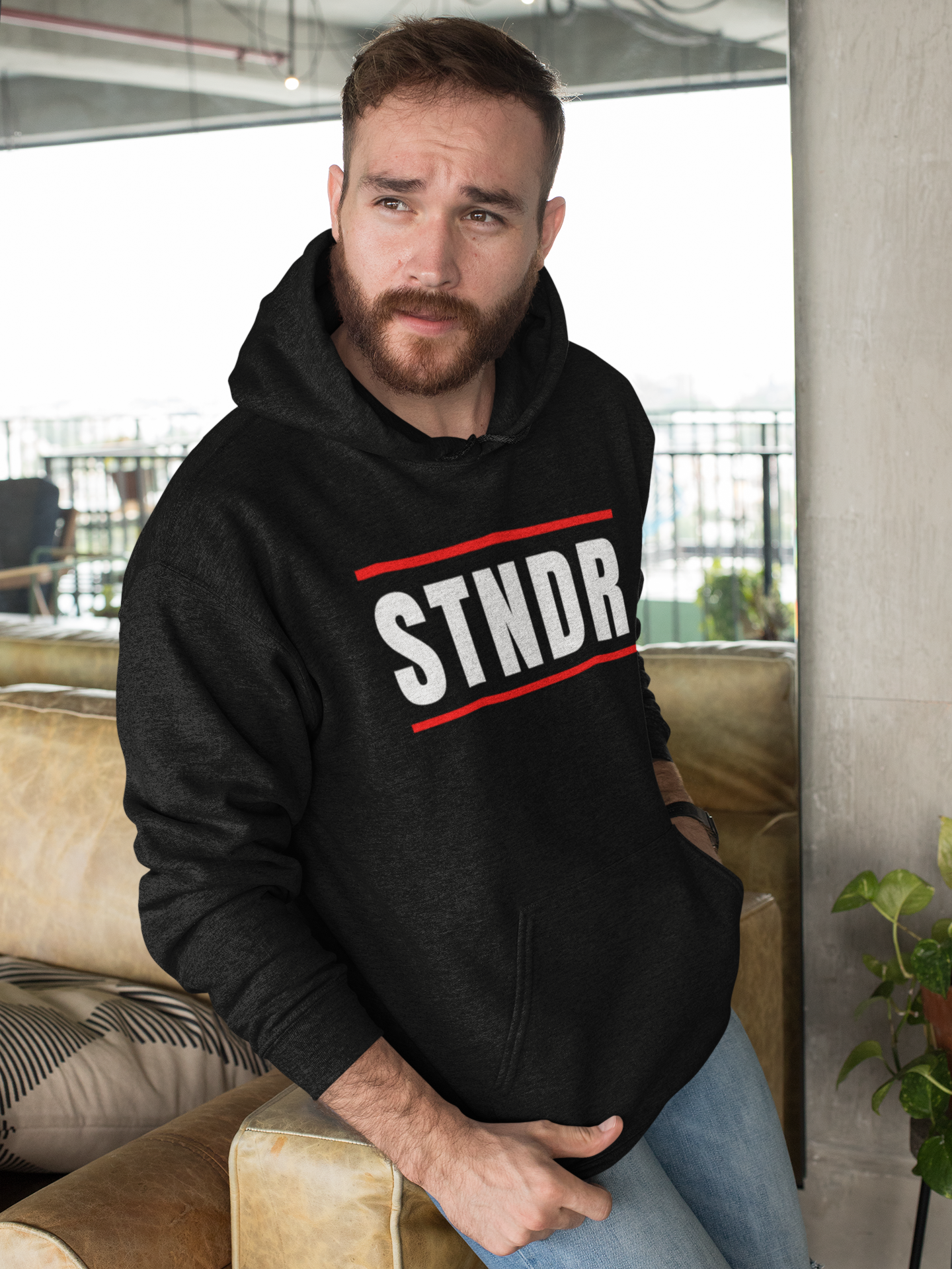 "STNDR" Hoodie (Black & Military Green Available)