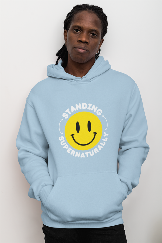 "Smile" - Hoodie (Light Blue, Black & Red Available)