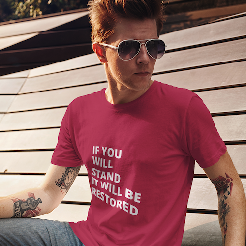 "If You Stand" T-Shirt (Black & Red Available)