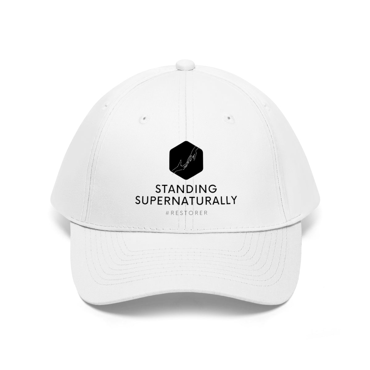 Standing Supernaturally Hat - White