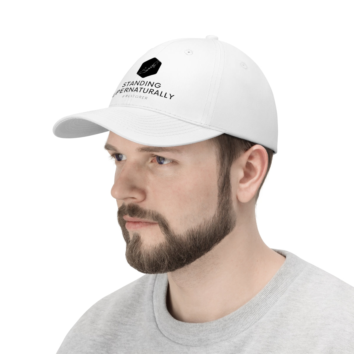 Standing Supernaturally Hat - White