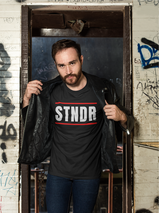 "STNDR" T-Shirt (White, Soft Cream, Olive & Heather Red Available)